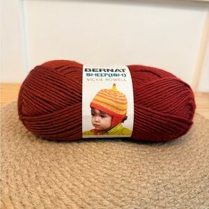 10/$25 • Bernat Sheep(ish) Yarn by Vickie Howell - Dark Red (ish)